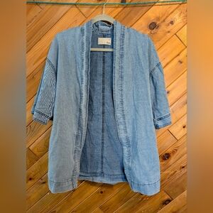 Wilfred Free Women's Blue Denim Kimono Size Small Oversized
